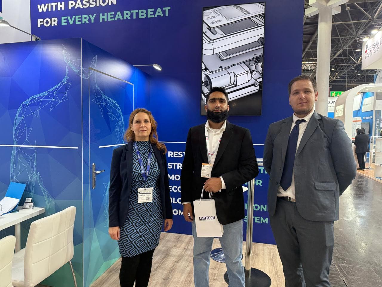 Idea Medicals team at an international medical trade fair